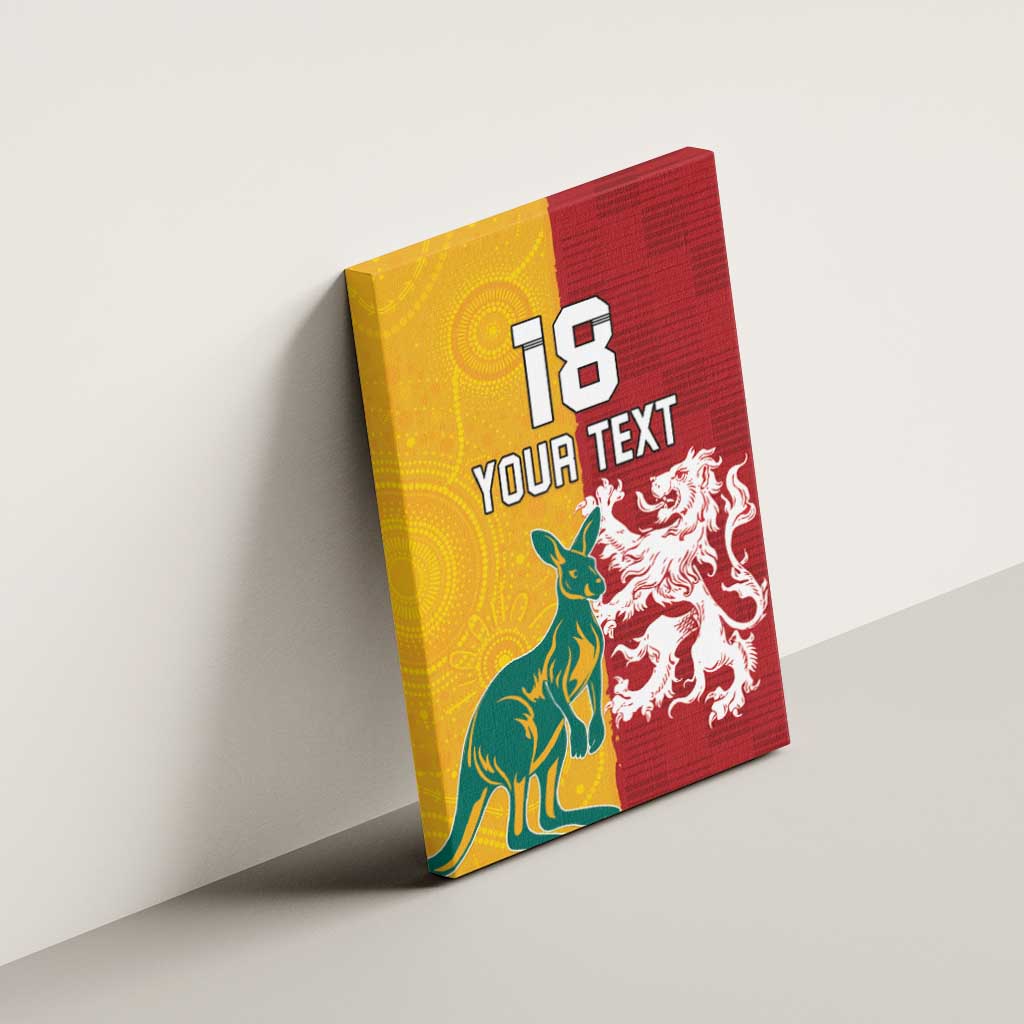 Custom British Lions Australia Canvas Wall Art Unique Style - Aussie Hoodie
