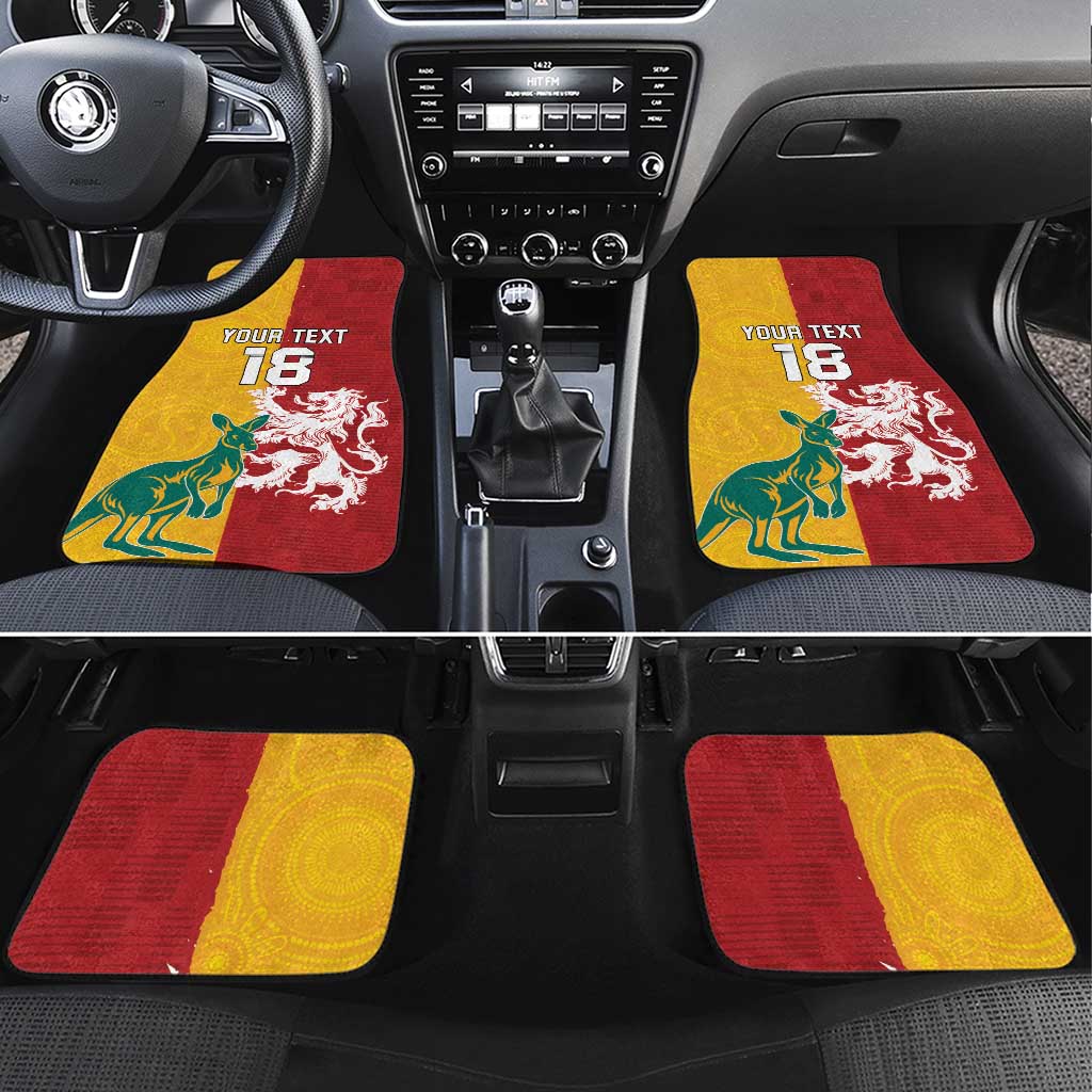Custom British Lions Australia Car Mats Unique Style - Aussie Hoodie