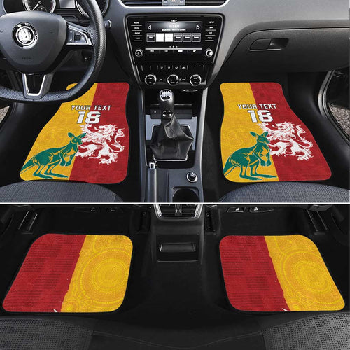 Custom British Lions Australia Car Mats Unique Style - Aussie Hoodie