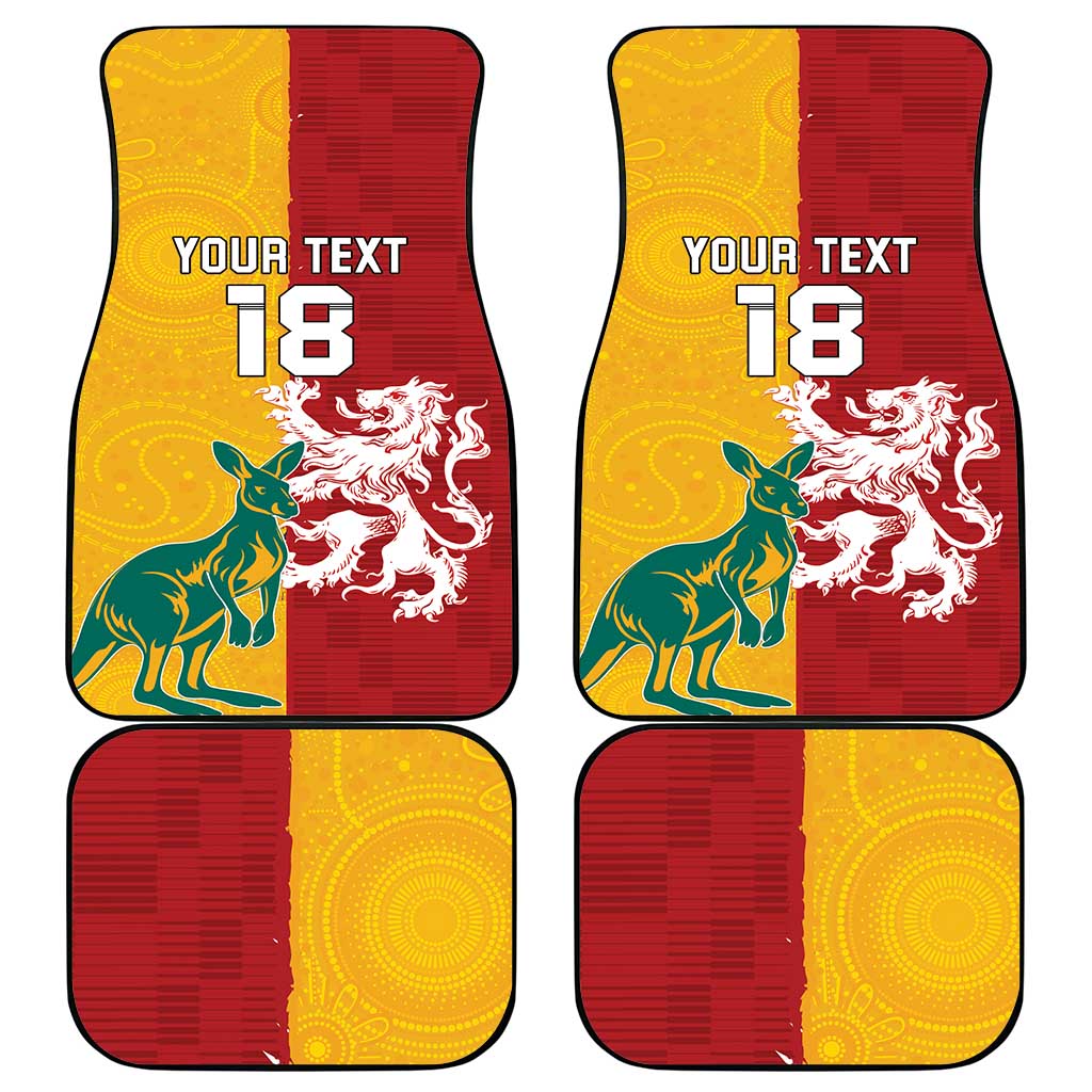 Custom British Lions Australia Car Mats Unique Style - Aussie Hoodie
