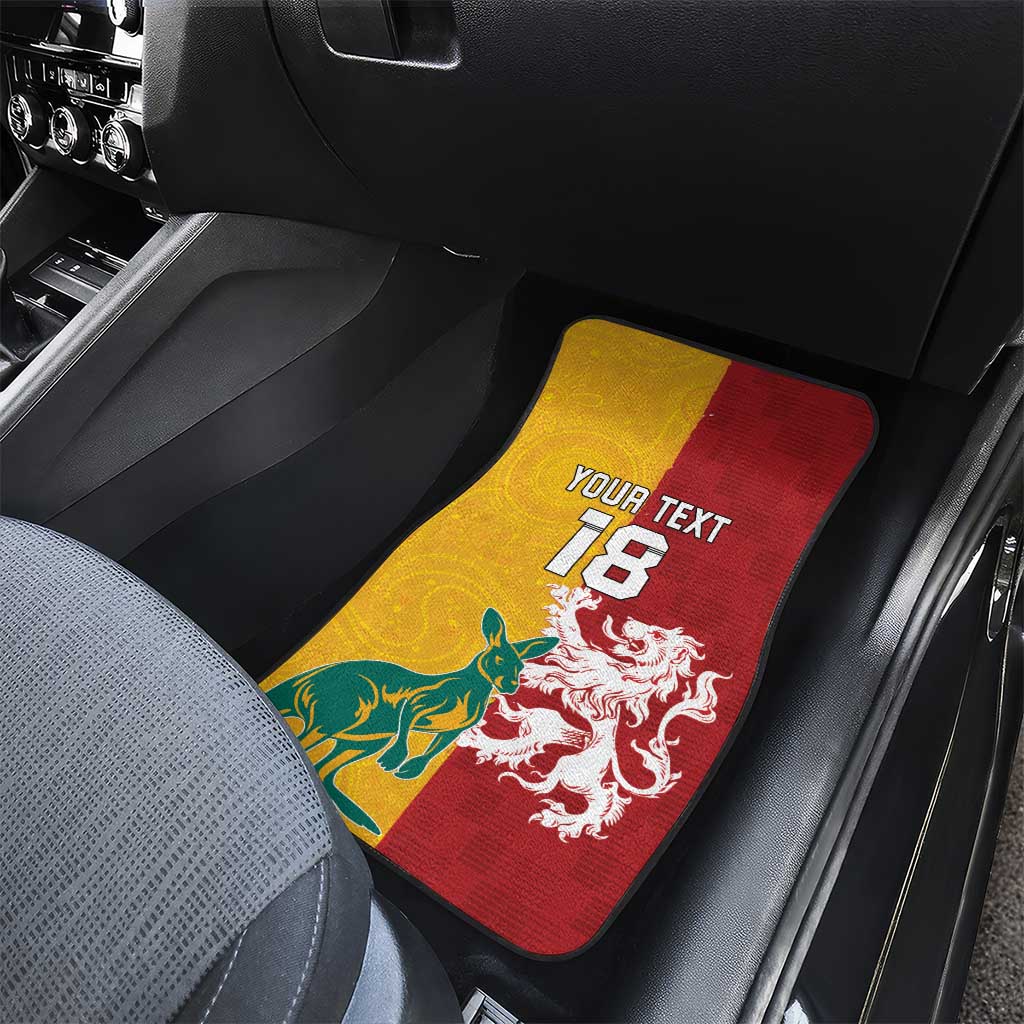Custom British Lions Australia Car Mats Unique Style - Aussie Hoodie
