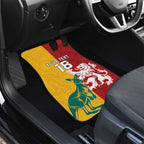 Custom British Lions Australia Car Mats Unique Style - Aussie Hoodie