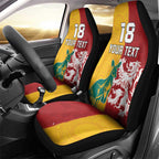Custom British Lions Australia Car Seat Cover Unique Style - Aussie Hoodie
