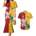 Custom British Lions Australia Couples Matching Mermaid Dress and Hawaiian Shirt Unique Style - Aussie Hoodie