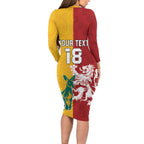 Custom British Lions Australia Family Matching Long Sleeve Bodycon Dress and Hawaiian Shirt Unique Style - Aussie Hoodie