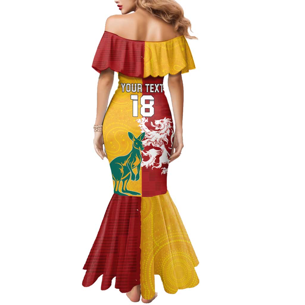 Custom British Lions Australia Family Matching Mermaid Dress and Hawaiian Shirt Unique Style - Aussie Hoodie