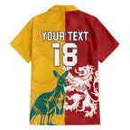 Custom British Lions Australia Family Matching Off Shoulder Maxi Dress and Hawaiian Shirt Unique Style - Aussie Hoodie
