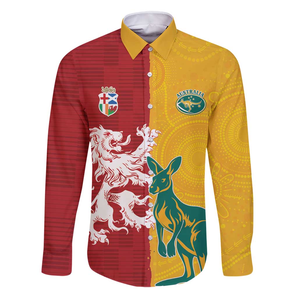 Custom British Lions Australia Family Matching Off Shoulder Maxi Dress and Hawaiian Shirt Unique Style - Aussie Hoodie