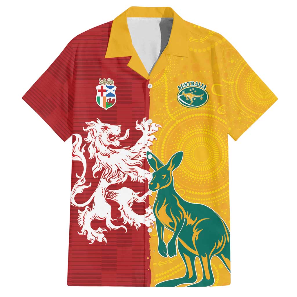 Custom British Lions Australia Family Matching Off Shoulder Short Dress and Hawaiian Shirt Unique Style - Aussie Hoodie