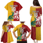 Custom British Lions Australia Family Matching Puletasi and Hawaiian Shirt Unique Style - Aussie Hoodie