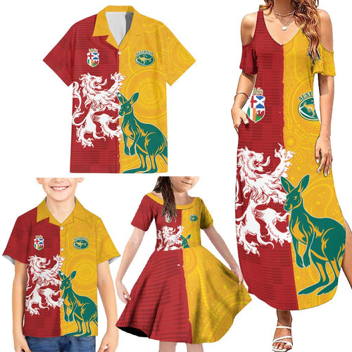 Custom British Lions Australia Family Matching Summer Maxi Dress and Hawaiian Shirt Unique Style - Aussie Hoodie