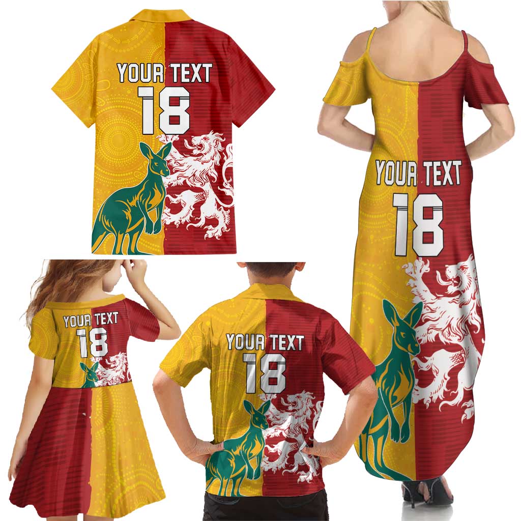 Custom British Lions Australia Family Matching Summer Maxi Dress and Hawaiian Shirt Unique Style - Aussie Hoodie
