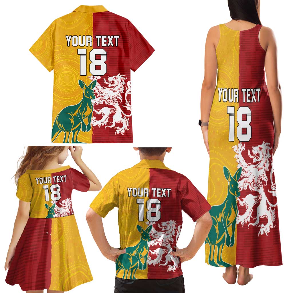 Custom British Lions Australia Family Matching Tank Maxi Dress and Hawaiian Shirt Unique Style - Aussie Hoodie