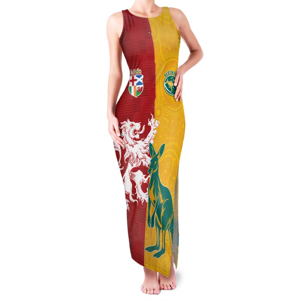 Custom British Lions Australia Family Matching Tank Maxi Dress and Hawaiian Shirt Unique Style - Aussie Hoodie