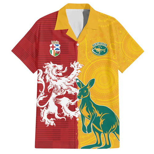 Custom British Lions Australia Hawaiian Shirt Unique Style - Aussie Hoodie