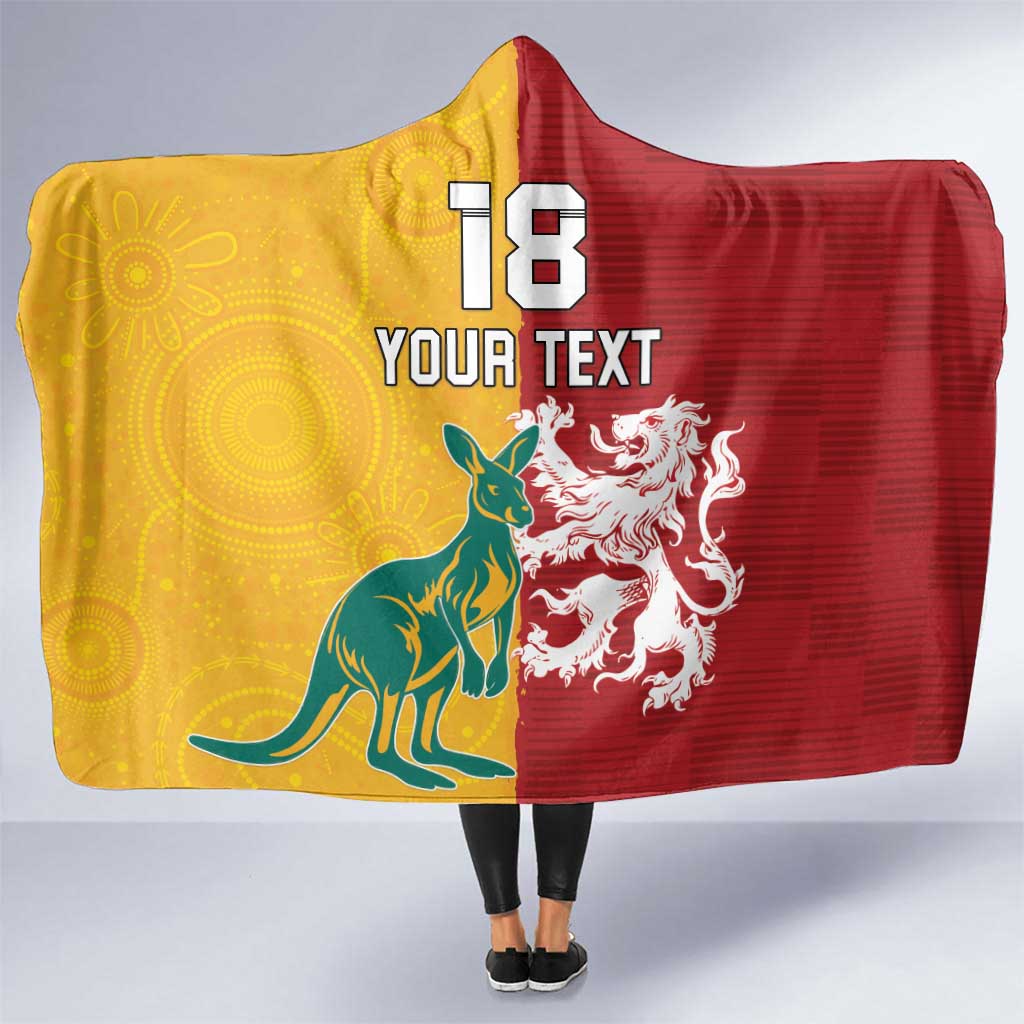 Custom British Lions Australia Hooded Blanket Unique Style - Aussie Hoodie
