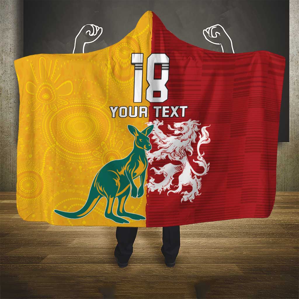 Custom British Lions Australia Hooded Blanket Unique Style - Aussie Hoodie
