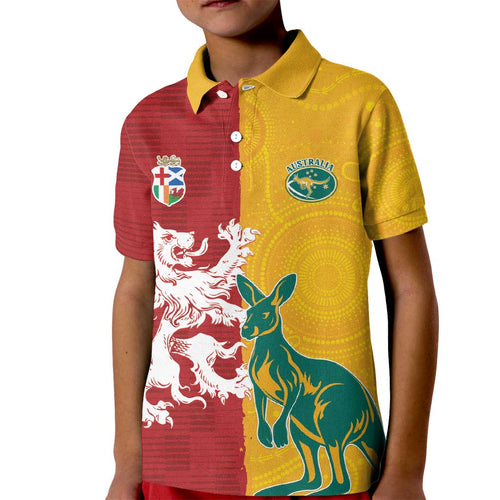 Custom British Lions Australia Kid Polo Shirt Unique Style - Aussie Hoodie