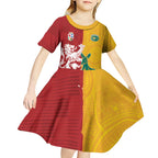 Custom British Lions Australia Kid Short Sleeve Dress Unique Style - Aussie Hoodie