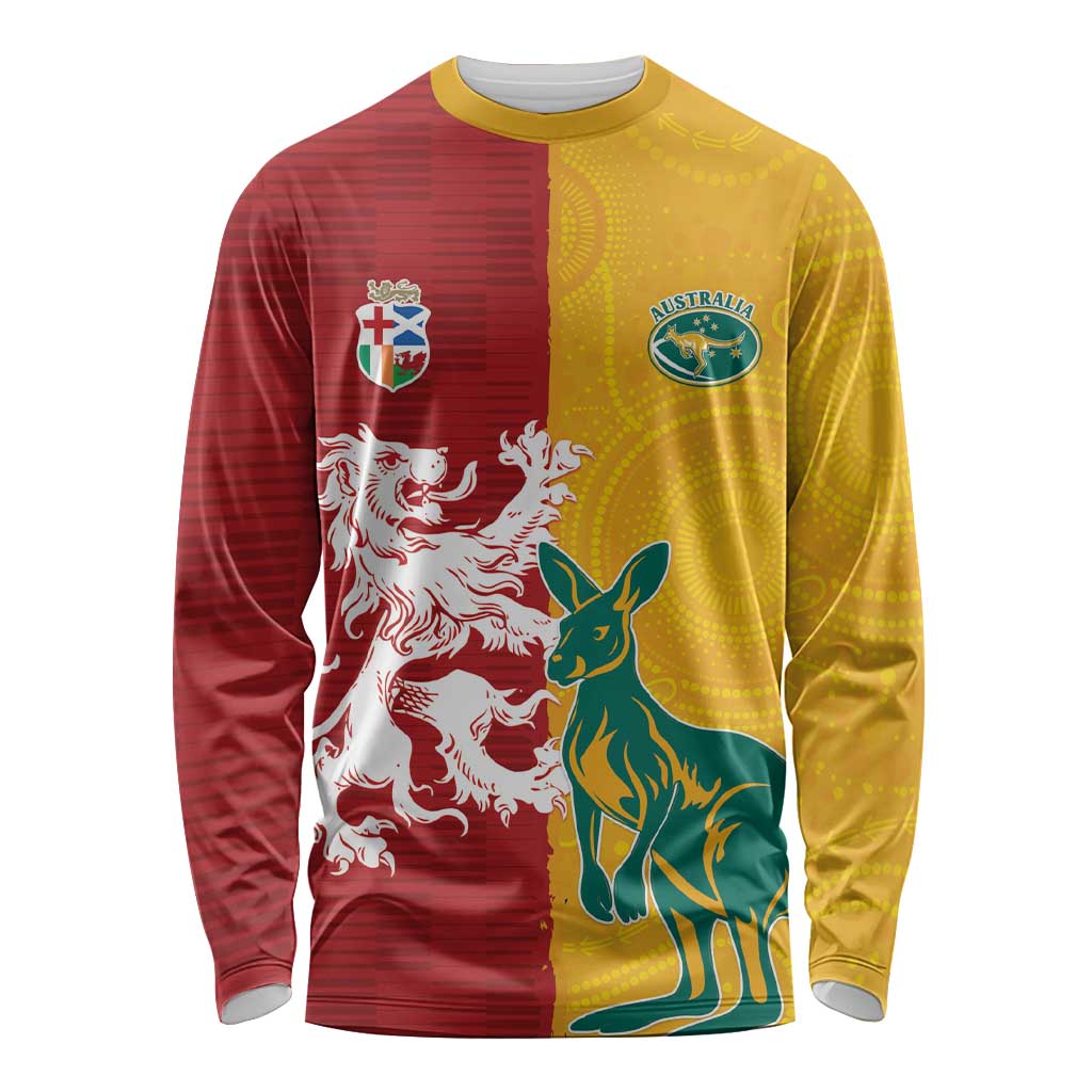 Custom British Lions Australia Long Sleeve Shirt Unique Style - Aussie Hoodie
