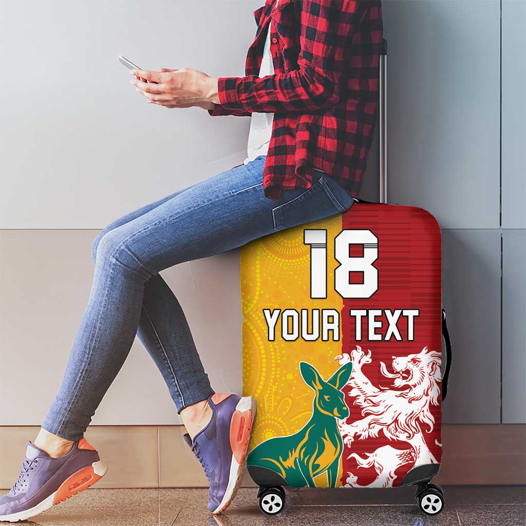 Custom British Lions Australia Luggage Cover Unique Style - Aussie Hoodie