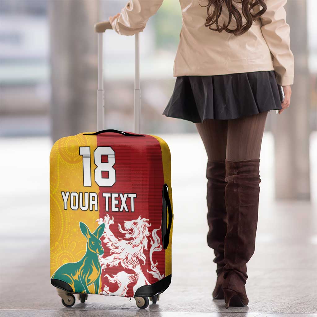 Custom British Lions Australia Luggage Cover Unique Style - Aussie Hoodie