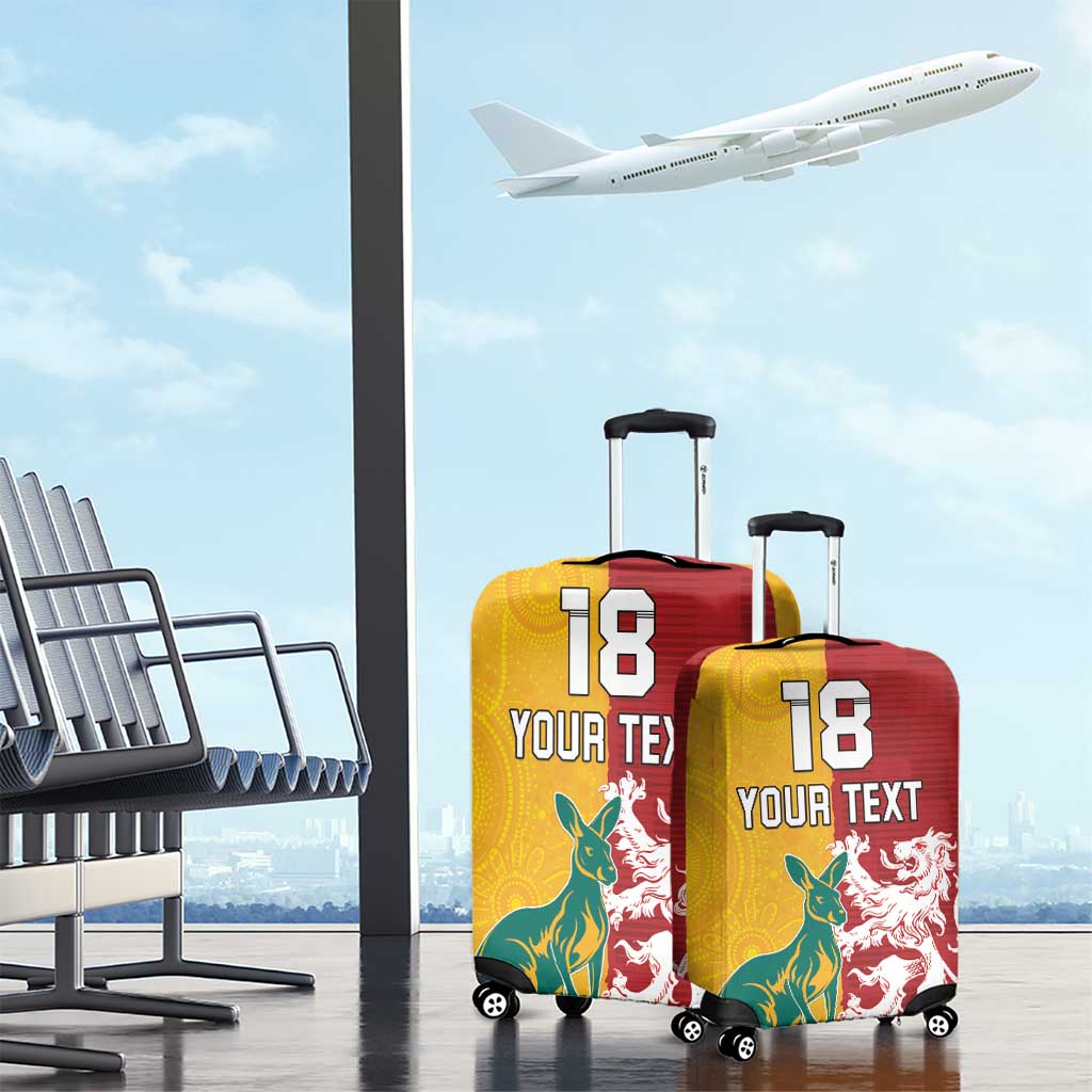 Custom British Lions Australia Luggage Cover Unique Style - Aussie Hoodie