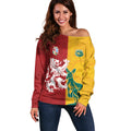 Custom British Lions Australia Off Shoulder Sweater Unique Style - Aussie Hoodie