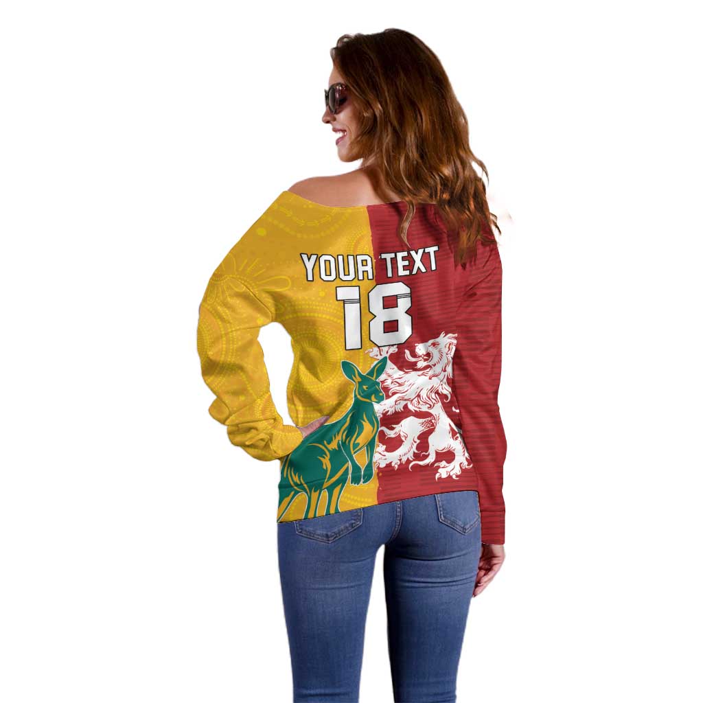 Custom British Lions Australia Off Shoulder Sweater Unique Style - Aussie Hoodie