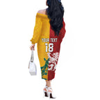 Custom British Lions Australia Off The Shoulder Long Sleeve Dress Unique Style - Aussie Hoodie
