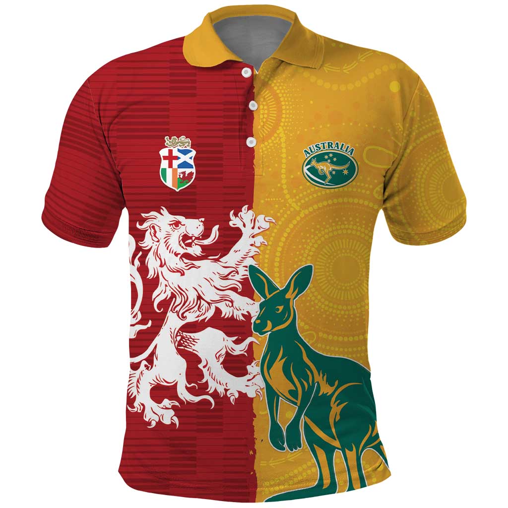 Custom British Lions Australia Polo Shirt Unique Style - Aussie Hoodie