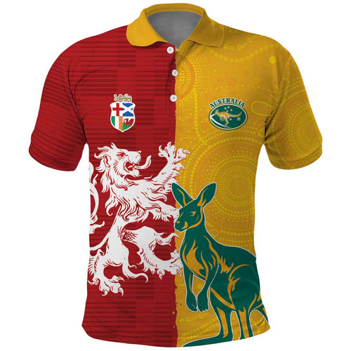 Custom British Lions Australia Polo Shirt Unique Style - Aussie Hoodie