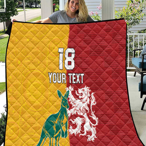 Custom British Lions Australia Quilt Unique Style - Aussie Hoodie