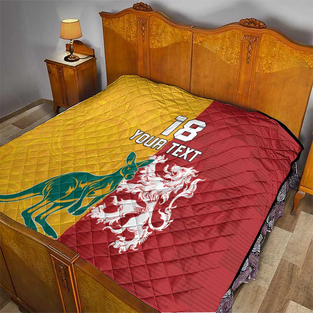 Custom British Lions Australia Quilt Unique Style - Aussie Hoodie