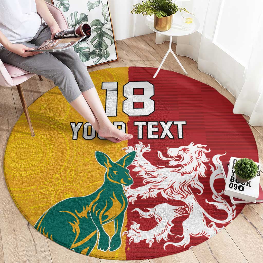 Custom British Lions Australia Round Carpet Unique Style - Aussie Hoodie