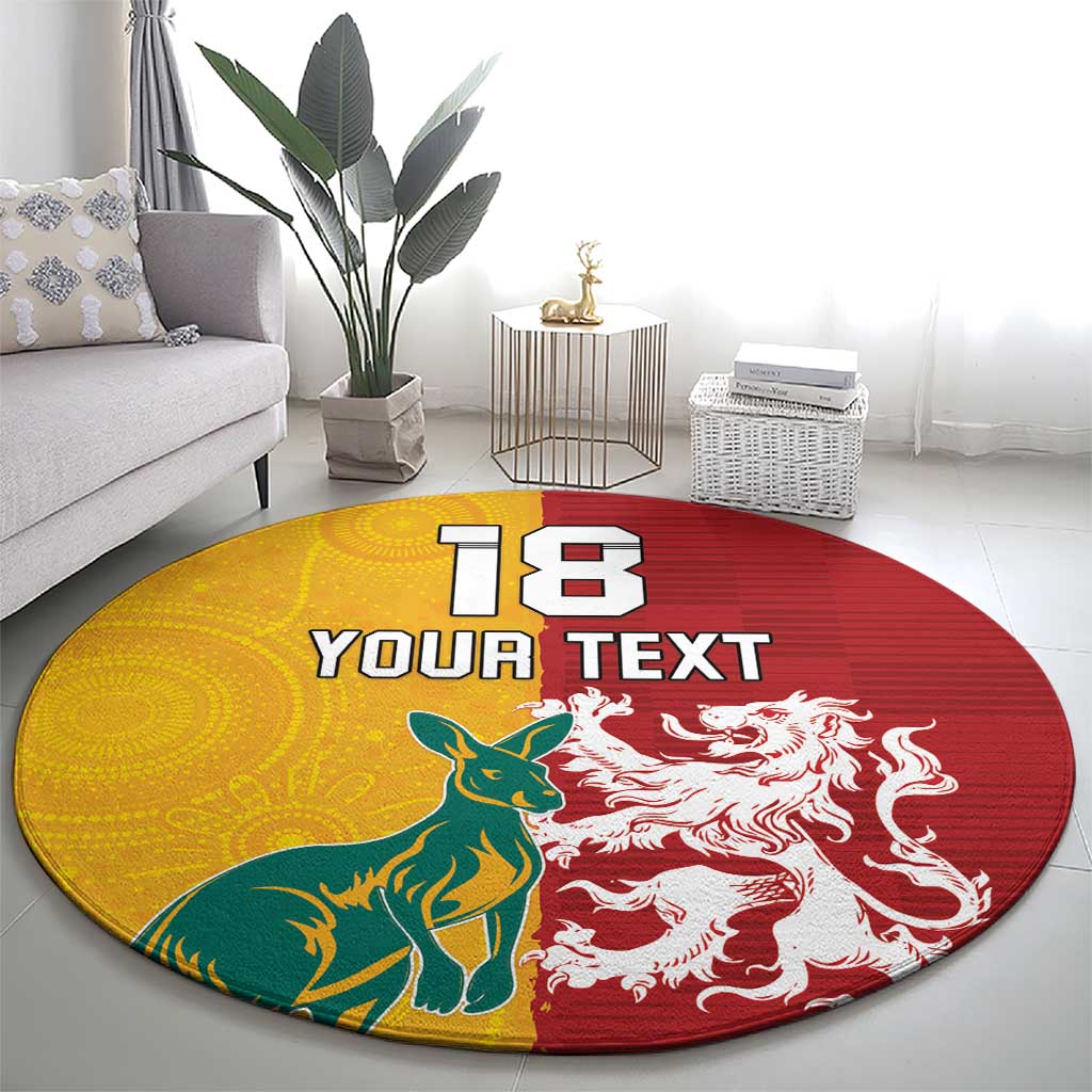 Custom British Lions Australia Round Carpet Unique Style - Aussie Hoodie