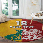 Custom British Lions Australia Round Carpet Unique Style - Aussie Hoodie