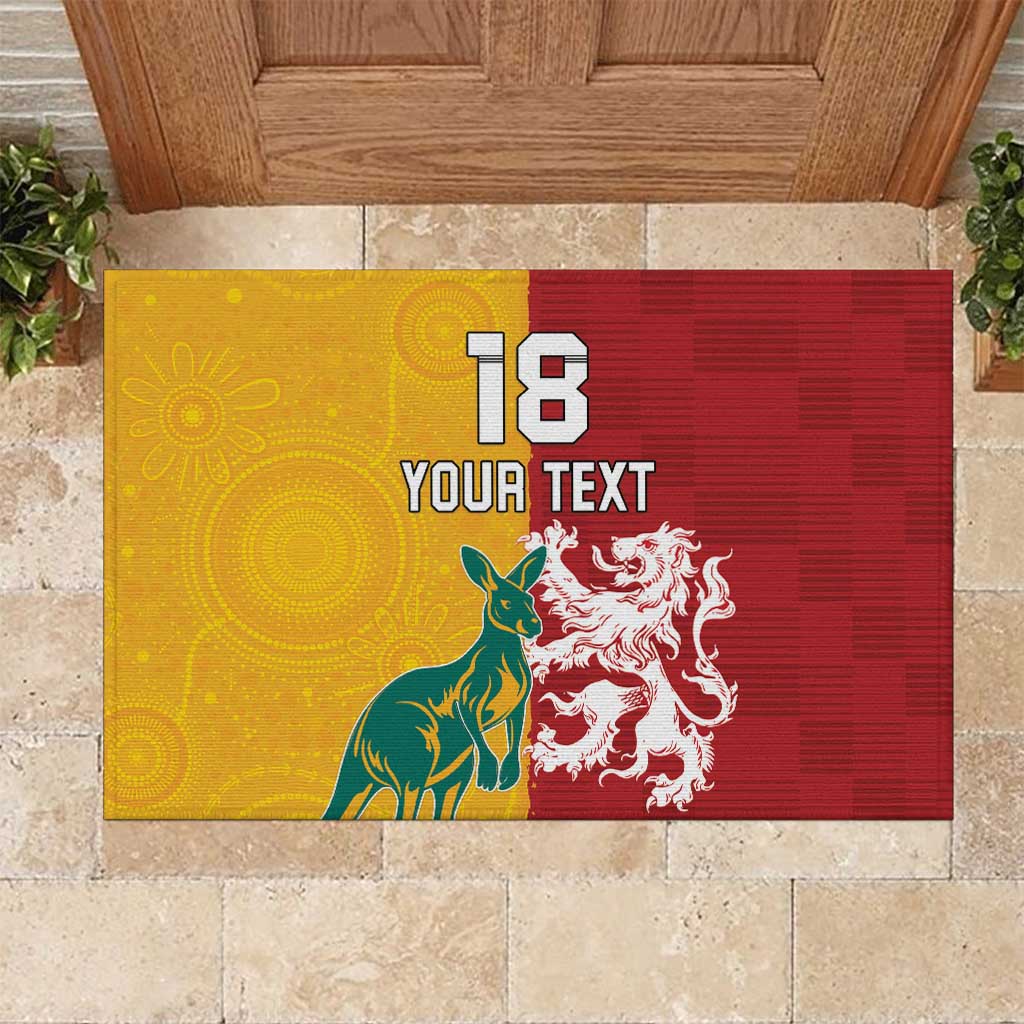 Custom British Lions Australia Rubber Doormat Unique Style - Aussie Hoodie