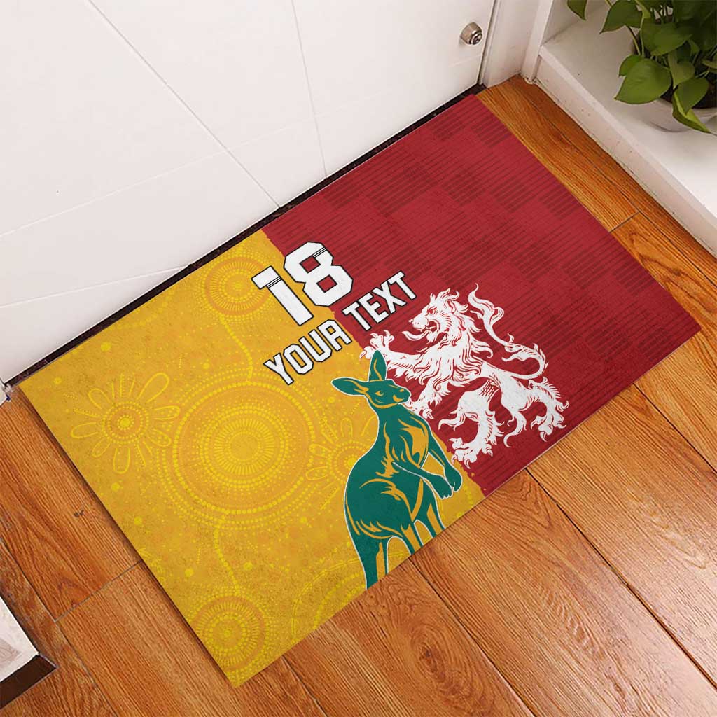 Custom British Lions Australia Rubber Doormat Unique Style - Aussie Hoodie
