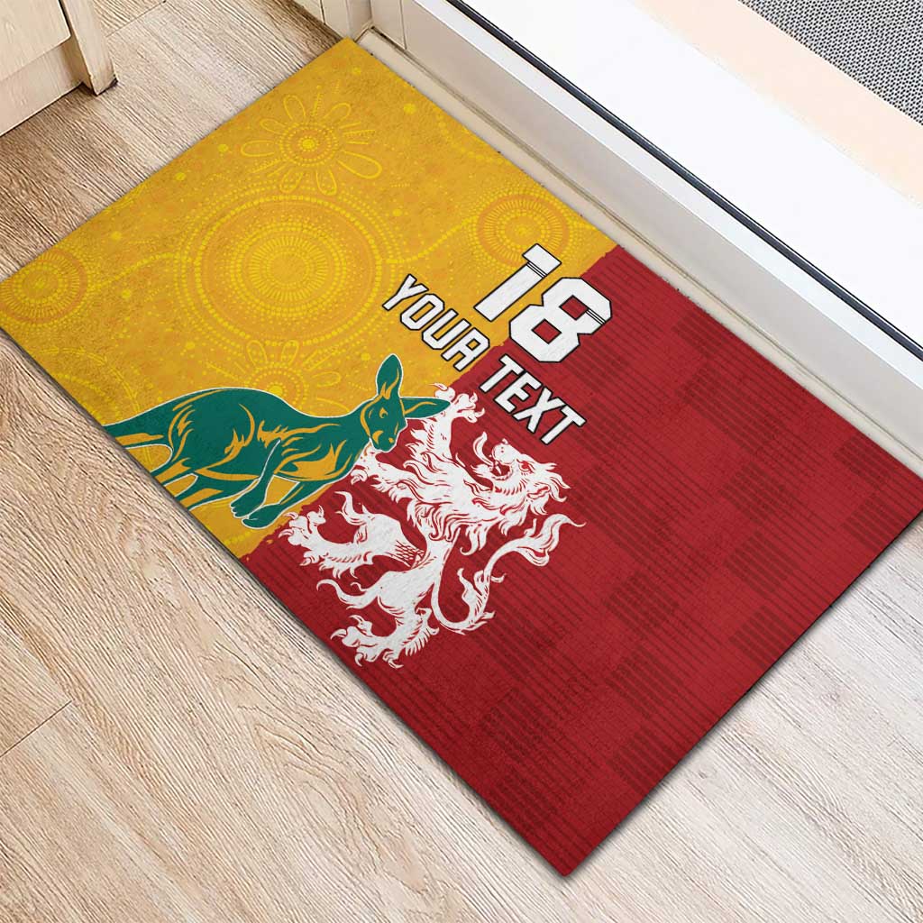 Custom British Lions Australia Rubber Doormat Unique Style - Aussie Hoodie