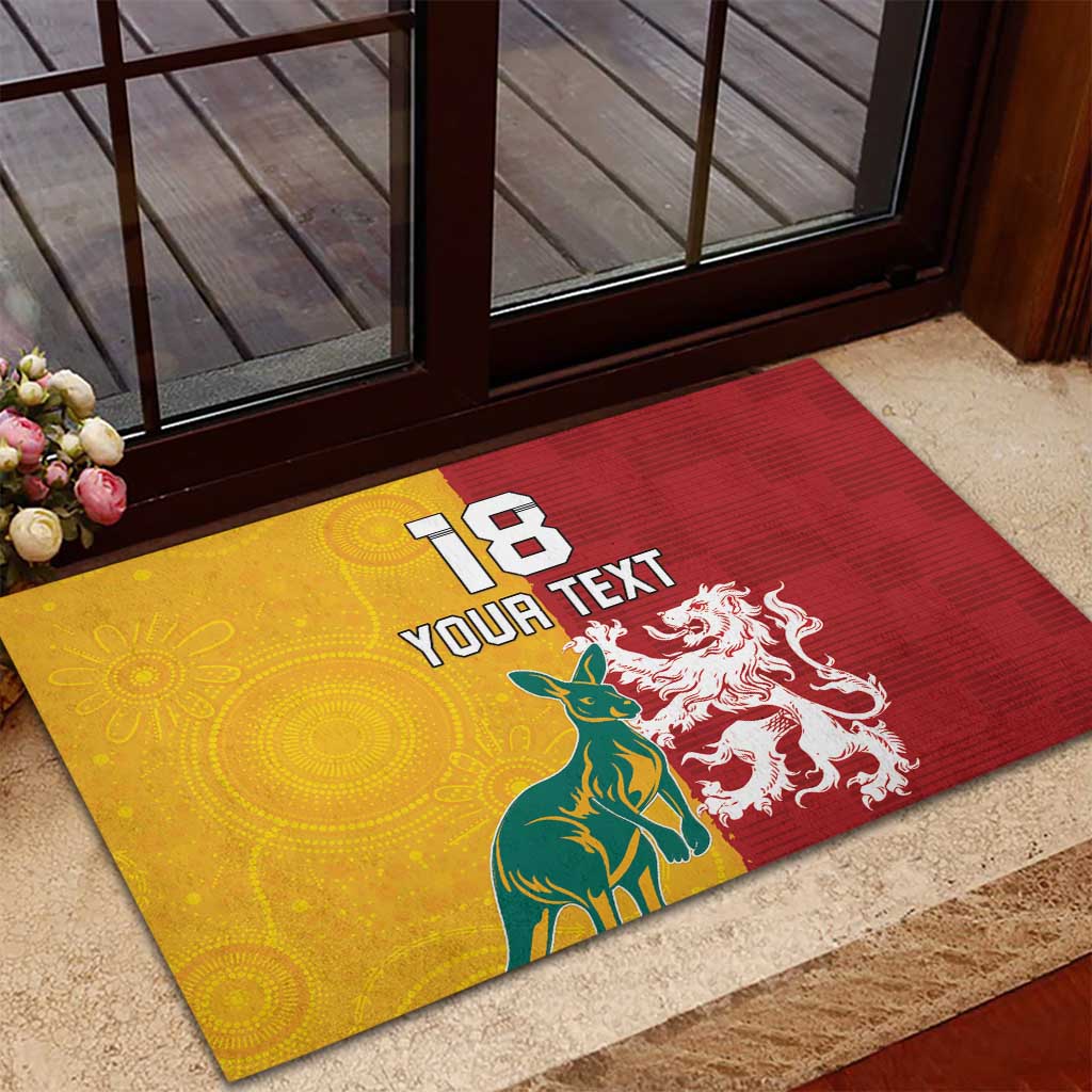 Custom British Lions Australia Rubber Doormat Unique Style - Aussie Hoodie