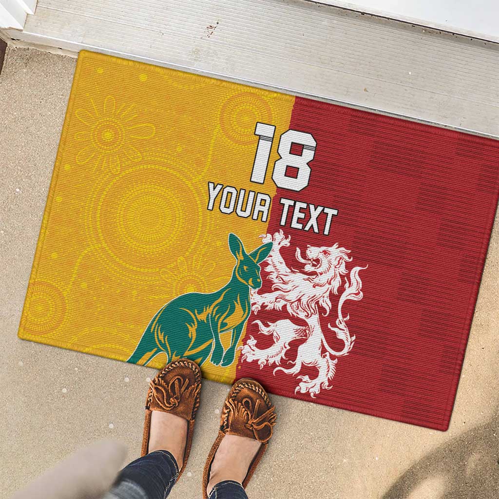 Custom British Lions Australia Rubber Doormat Unique Style - Aussie Hoodie