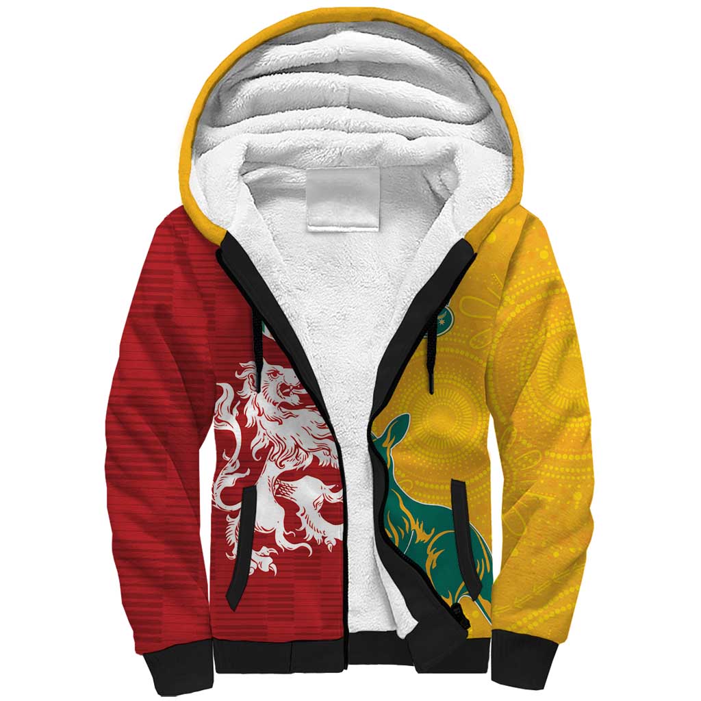 Custom British Lions Australia Sherpa Hoodie Unique Style - Aussie Hoodie