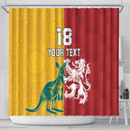 Custom British Lions Australia Shower Curtain Unique Style - Aussie Hoodie