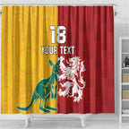 Custom British Lions Australia Shower Curtain Unique Style - Aussie Hoodie