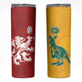 Custom British Lions Australia Skinny Tumbler Unique Style - Aussie Hoodie