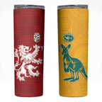 Custom British Lions Australia Skinny Tumbler Unique Style - Aussie Hoodie