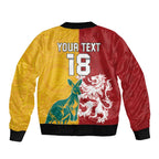 Custom British Lions Australia Sleeve Zip Bomber Jacket Unique Style - Aussie Hoodie
