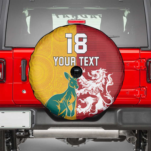 Custom British Lions Australia Spare Tire Cover Unique Style - Aussie Hoodie