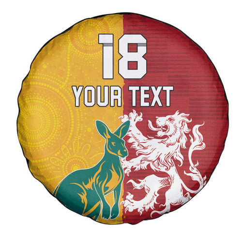 Custom British Lions Australia Spare Tire Cover Unique Style - Aussie Hoodie